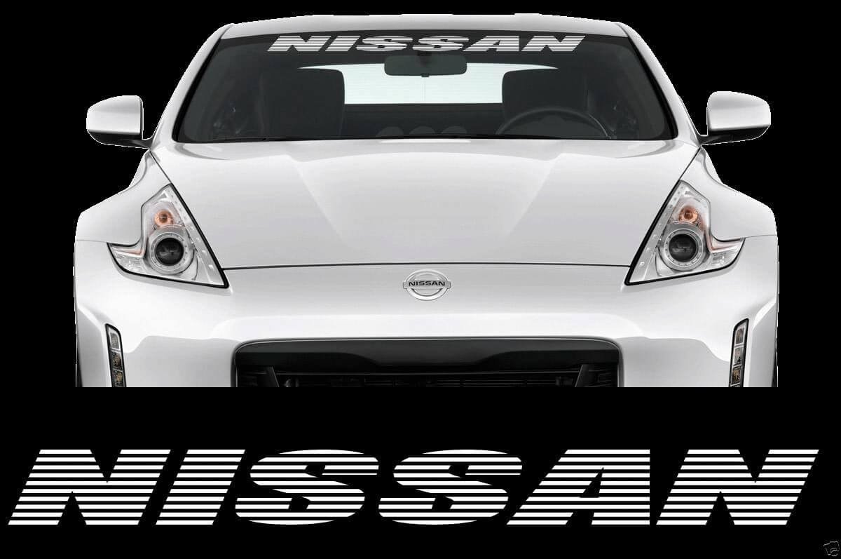 Nissan Stroboscoopstijl Voorruitbanner Vinylsticker voor Nissan Auto's