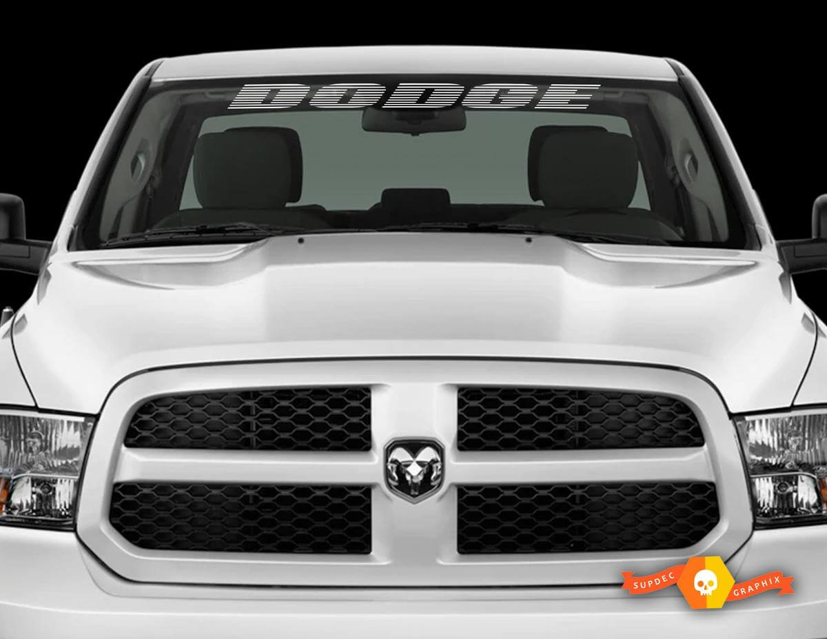 Gemerkt Voorruitbanner Vinyl Sticker voor Dodge Ram Charger Challenger Avenger Durango