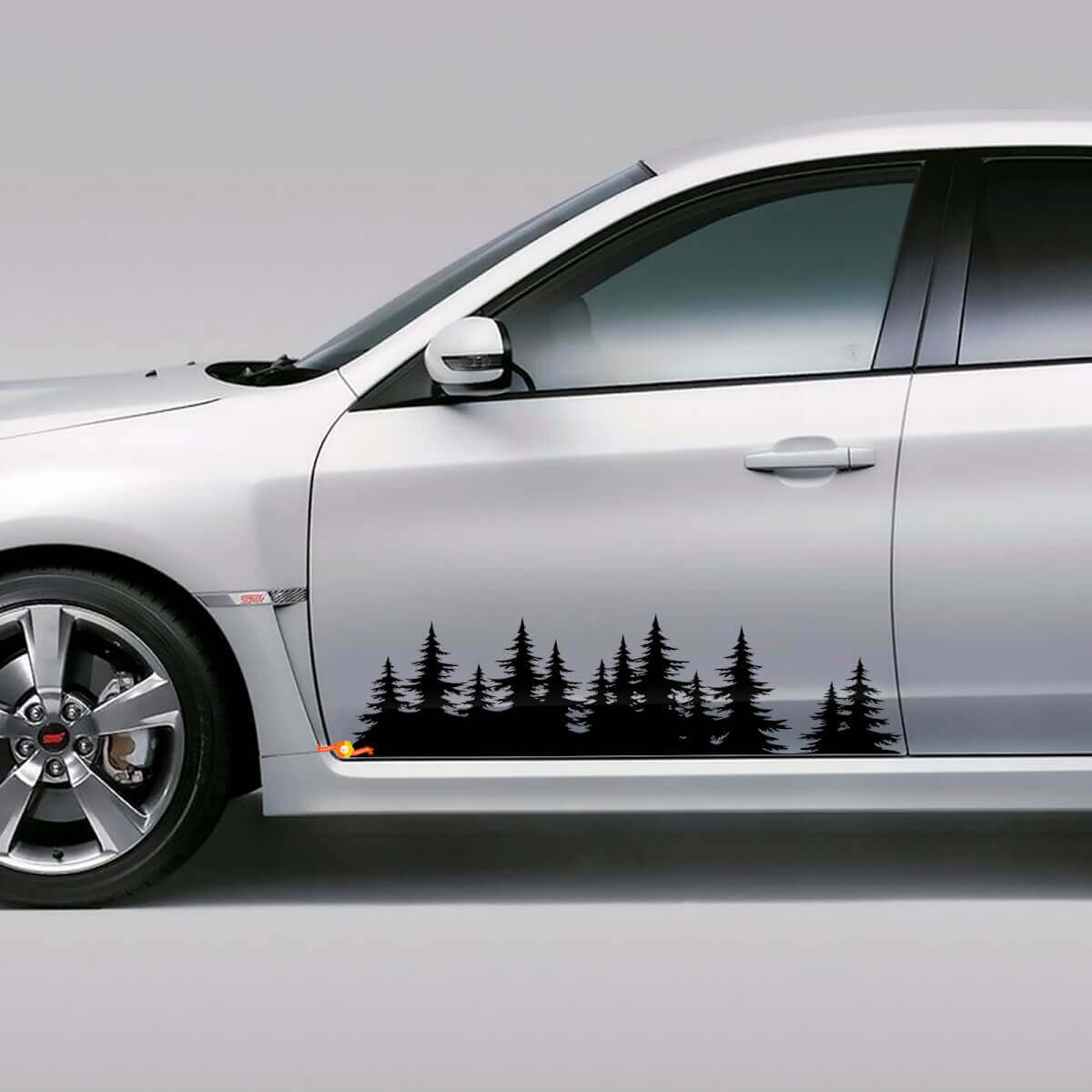 Forest zijdeur vinyl decal set voor Subaru WRX STI en Forester