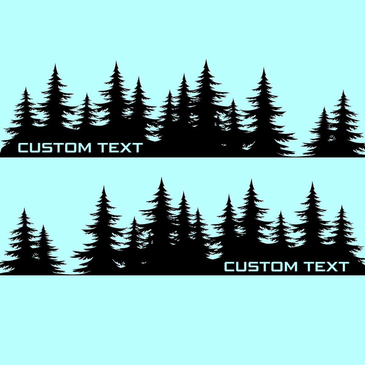 Aangepast Tekstbos Stijl Zij Vinyl Decal Kit voor Subaru Forester