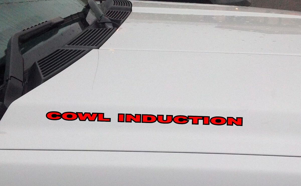 Cowl Induction Omtrokken Motorkap Vinyl Decal Set voor Chevy GMC Jeep