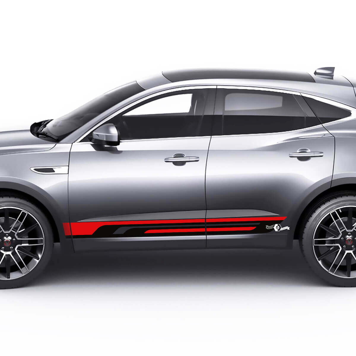 Jaguar E-Pace Zijstrepen Deuren Grafische sticker Logo sticker
