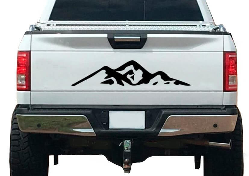 Mountain Nature Forest Grafische Sticker Decal Vinyl Past op Achterklep Trailer RV Camper 4276