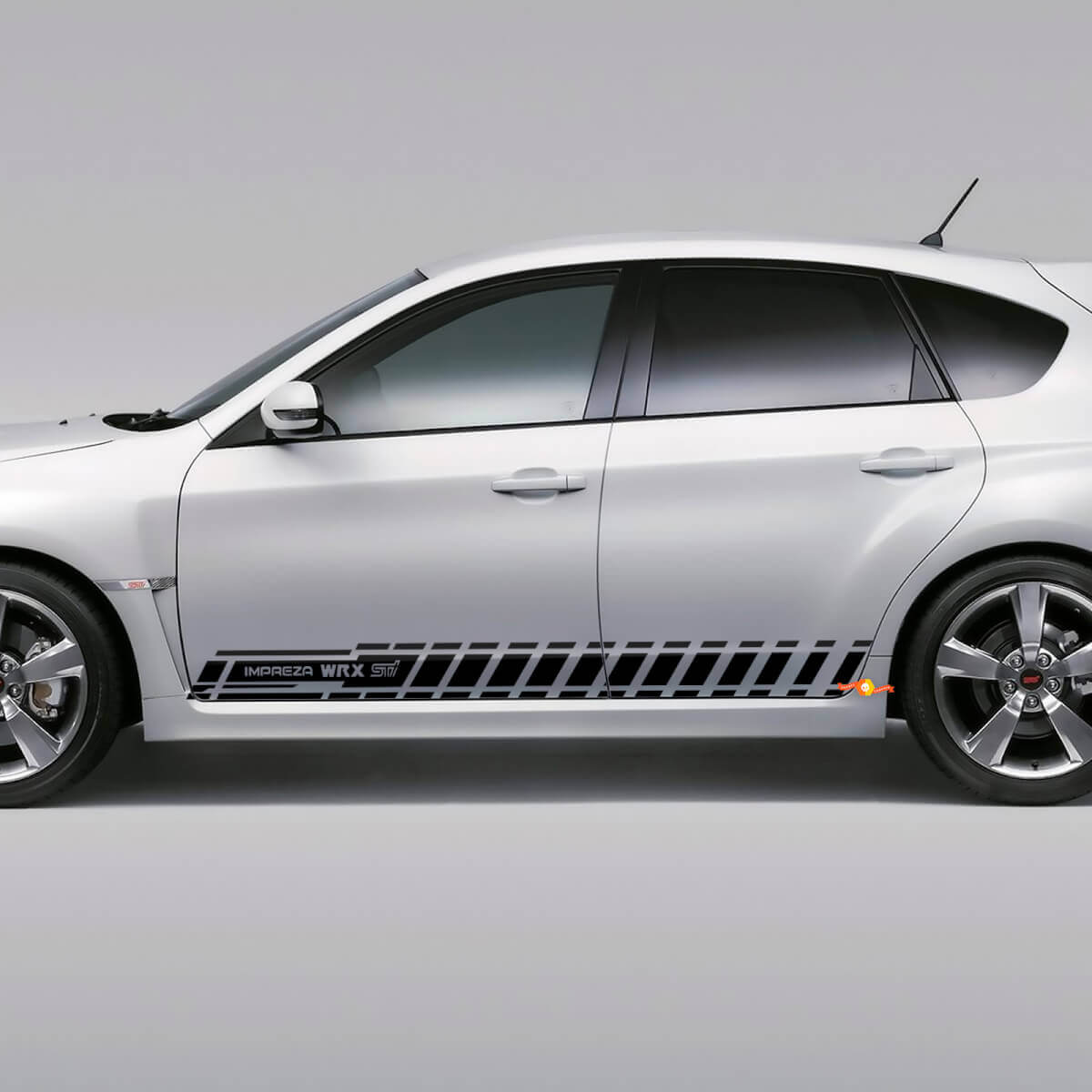 Zijstrook Vinyl Decal Kit voor Subaru Impreza Hatchback WRX STI 2007-2012