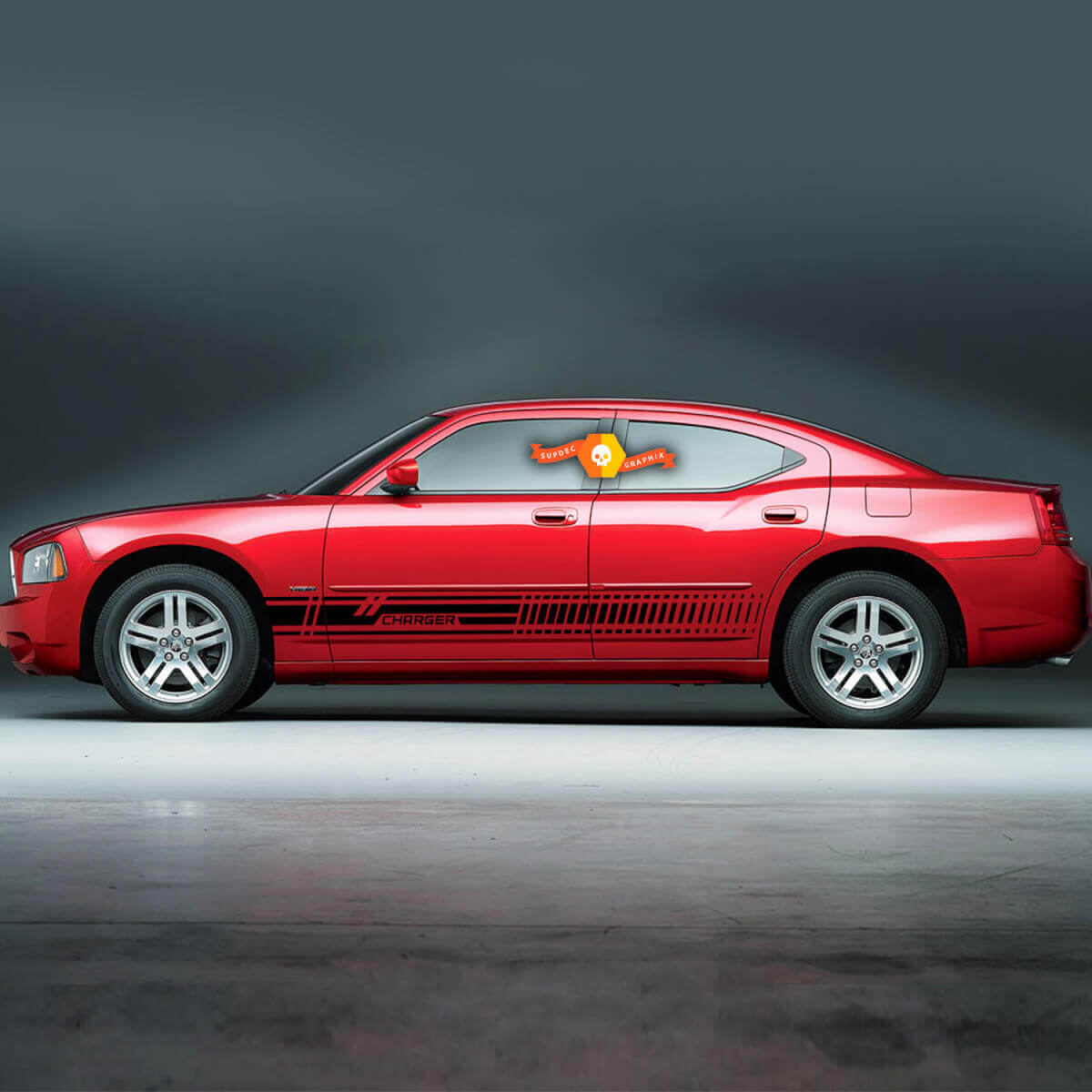 Side Stripe Decal Graphic Sticker Kit voor DODGE CHARGER LX 2005-2011