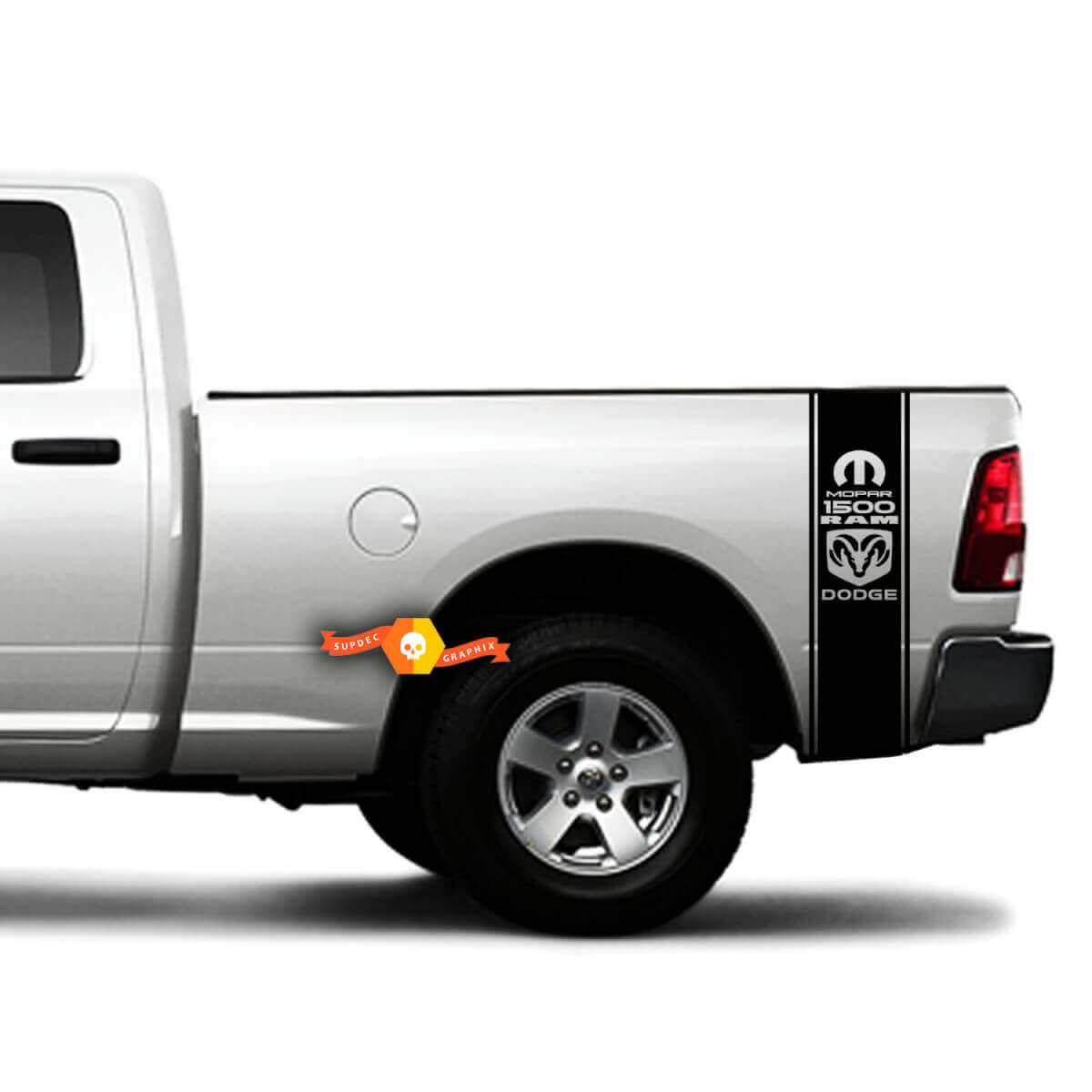 Dodge Ram 1500 2500 3500 TRUCK bed box streep sticker vinyl Sticker MOPAR