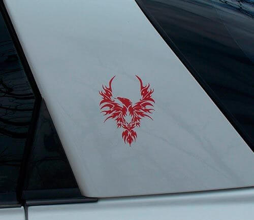 Tribal Phoenix Zeilpaneel Stickers voor Pontiac Firebird Trans Am 1998-2002