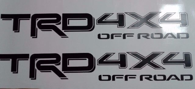 TRD-stijl 4x4 Off Road vinylstickerset voor Toyota Tacoma en Tundra
