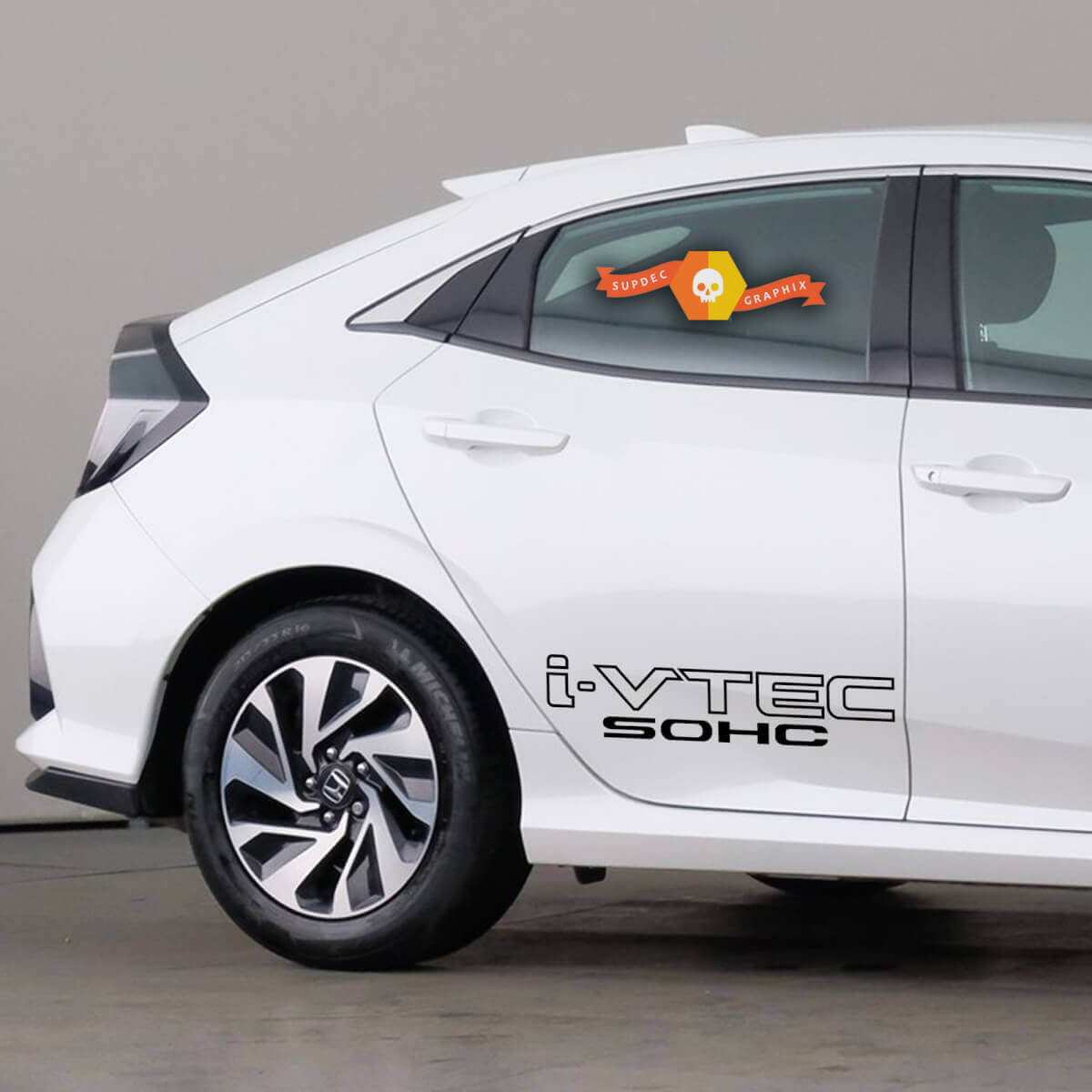 Honda Civic Accord Car Graphics I-VTEC Sohc x2 stickers vinyl Sticker Rally Racing
