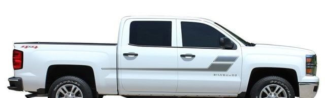 Accent Outline Strepen Zij Vinyl Decal Sticker voor Chevrolet Silverado 2013-2020