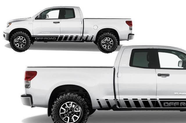 Off Road Zijkstrepen Vinyl Decal Voor Toyota Tundra 2007-2013