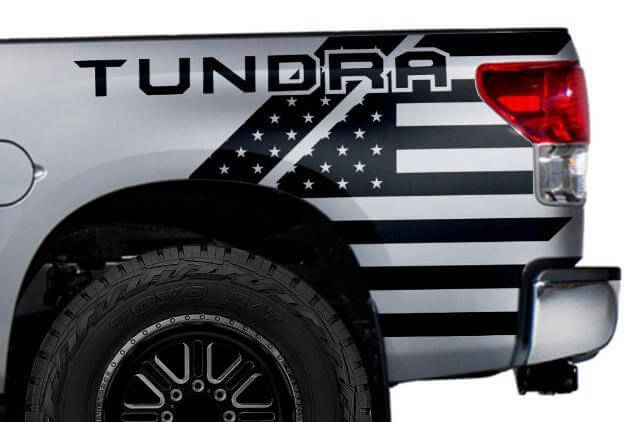 Tundra USA-vlag achterzij vinylsticker voor Toyota Tundra 2007-2013