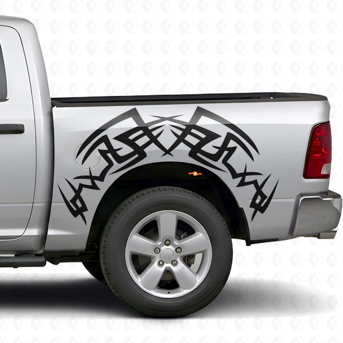 Tribal Bed Side Vinyl Decal Kit voor Dodge Ram 1500/2500 2009-2018