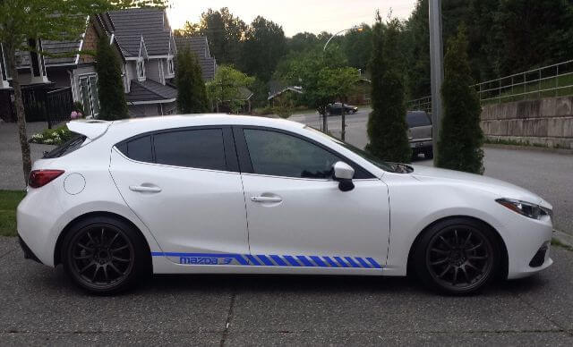 Race Strepen Zij Vinyl Decal Sticker voor Mazda Mazda3 2010-2018
