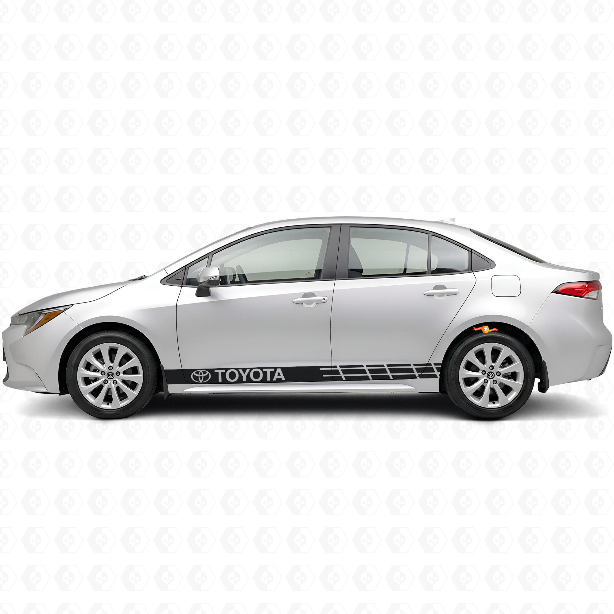 Toyota Logo Accent Strepen Zijkant Vinyl Decal Sticker voor Toyota Corolla
