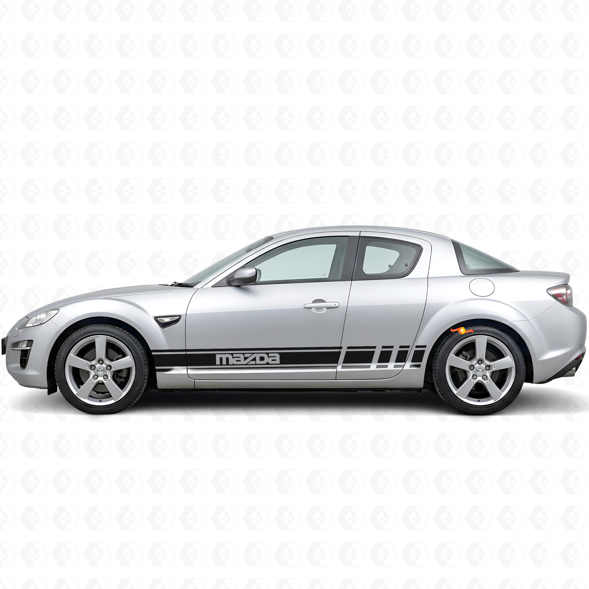 Gepromoteerde Accentstrepen Zij Vinyl Decal Sticker voor Mazda RX-8