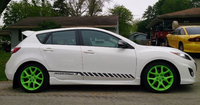 Racing grafische streep Car Side Vinyl Decal Sticker voor Mazdaspeed 3 2007 - 2013