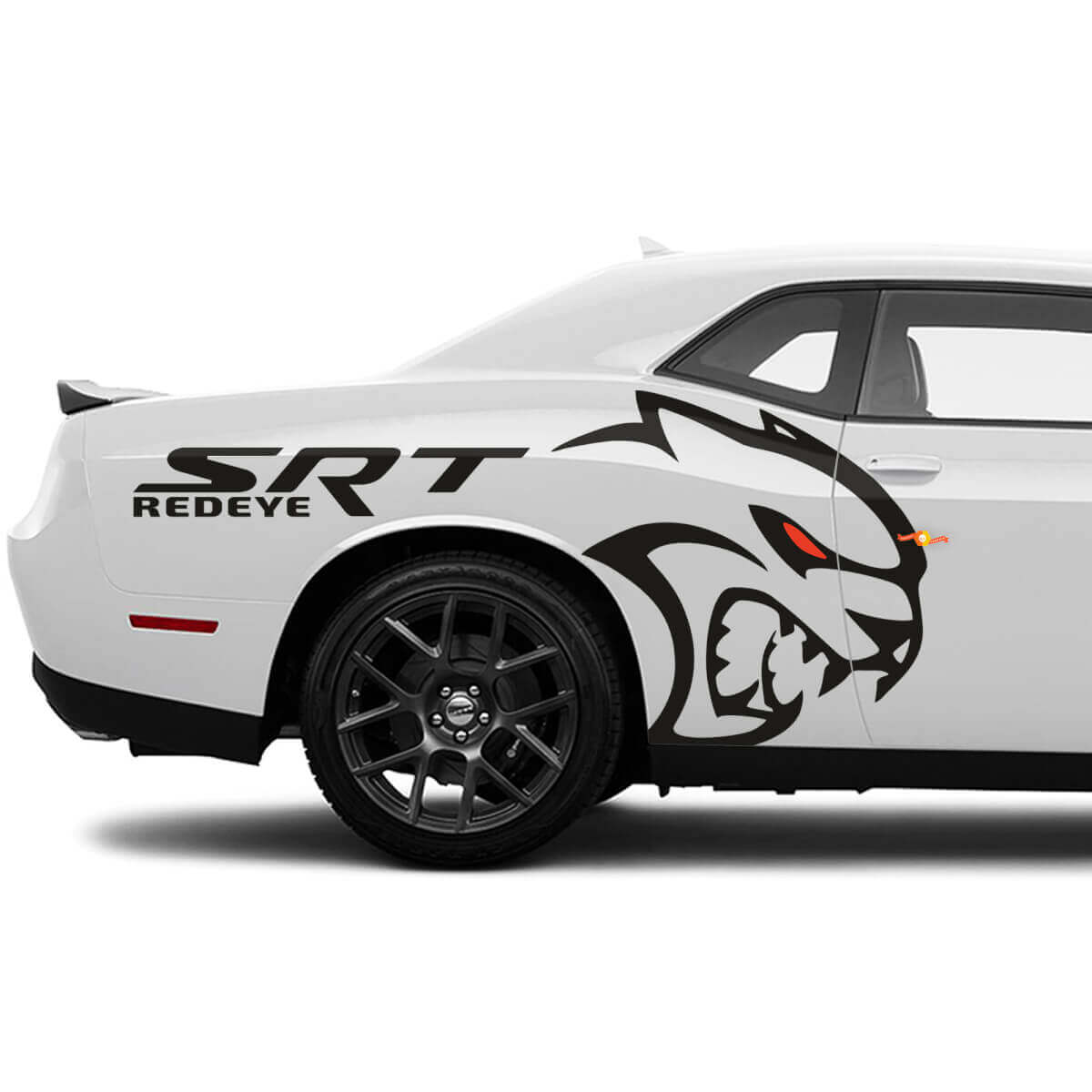 Srt redeye hellcat zijkant achter spatbord stickers stickers graphics voor dodge challenger
