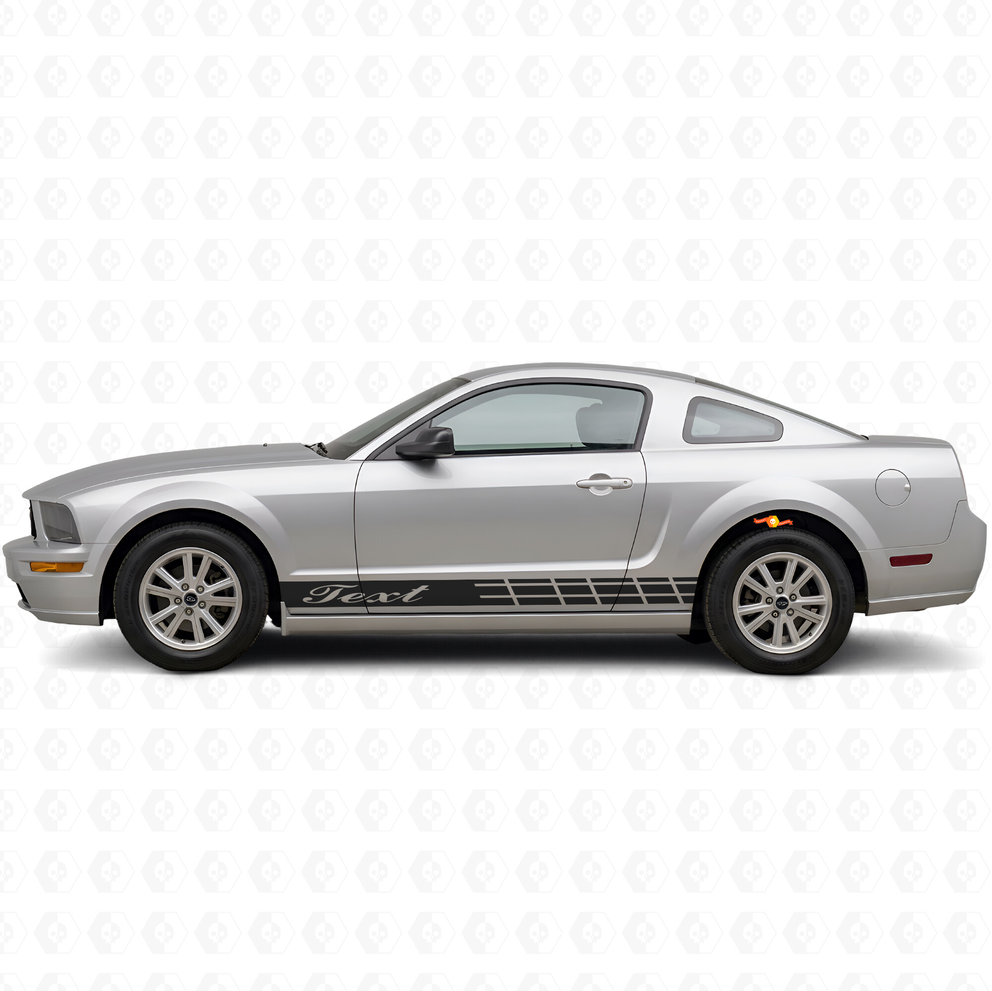 Racingstrepen Zij Vinyl Decal Kit voor Musclecar Musclecarmodel C-Max Taurus