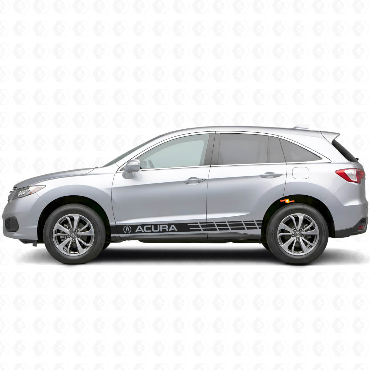 Racen Zijstrepen Vinyl Decal Kit voor Acura RDX MDX