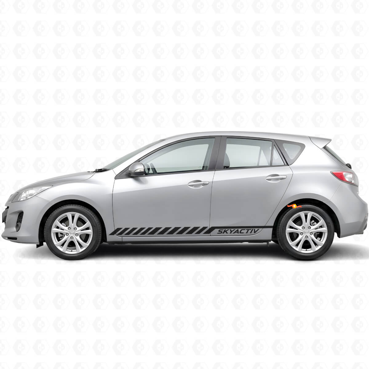 Skyactiv Lettering Strepen Zij Vinyl Decal Sticker voor Mazda Mazda3 2011-2013