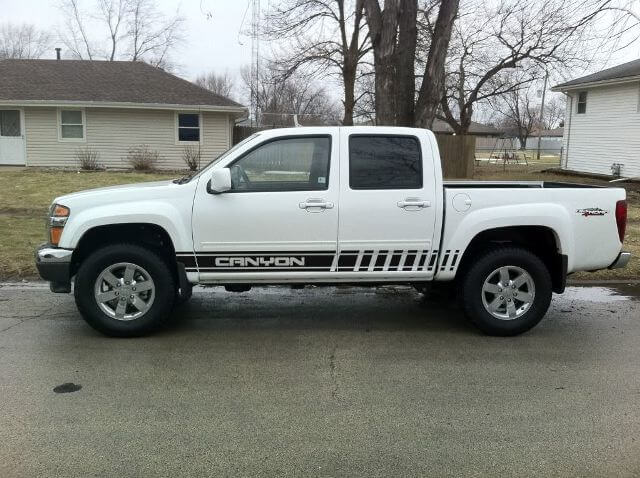 2X meerdere kleuren grafische strip Canyon symbool autorace vinyl sticker sticker