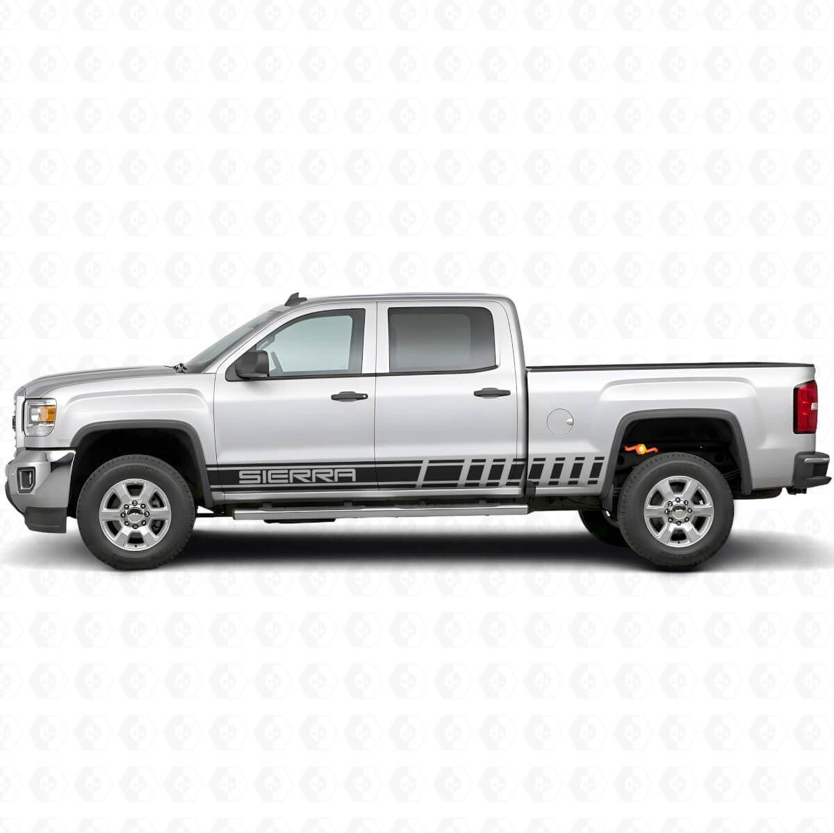 Gemerkt Strepen Zij Vinyl Decal Sticker voor GMC Sierra