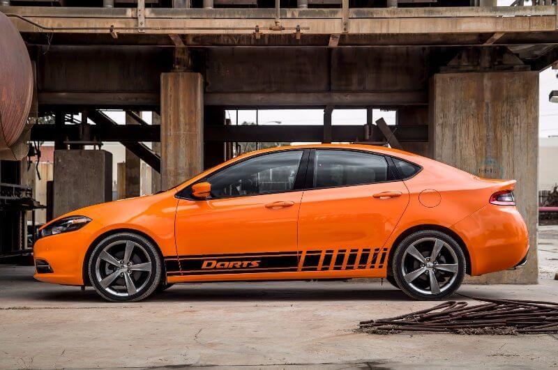 2X Multiple Color Graphics Dodge Darts Symbol Car Racing Vinyl Decal Sticker