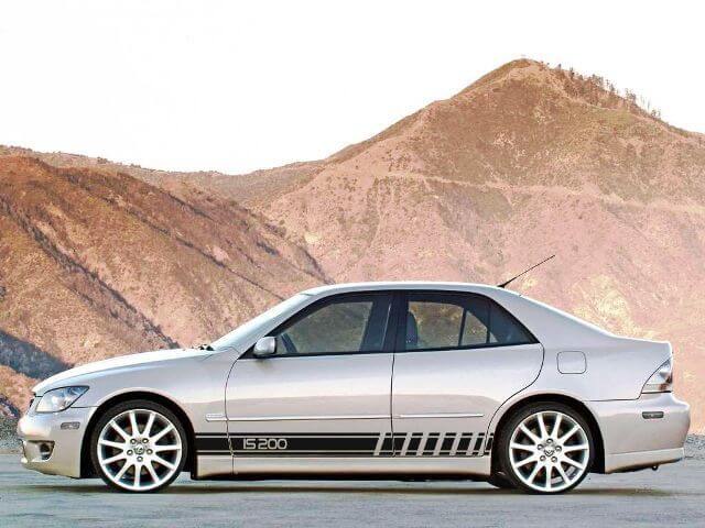 2X Multiple Color Graphics IS200 Symbool Sport Car Racing Vinyl Decal Sticker