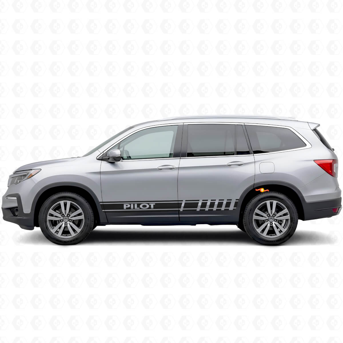 Geaccentueerde Merkvinyllinten Zijdecals Sticker voor Honda Pilot