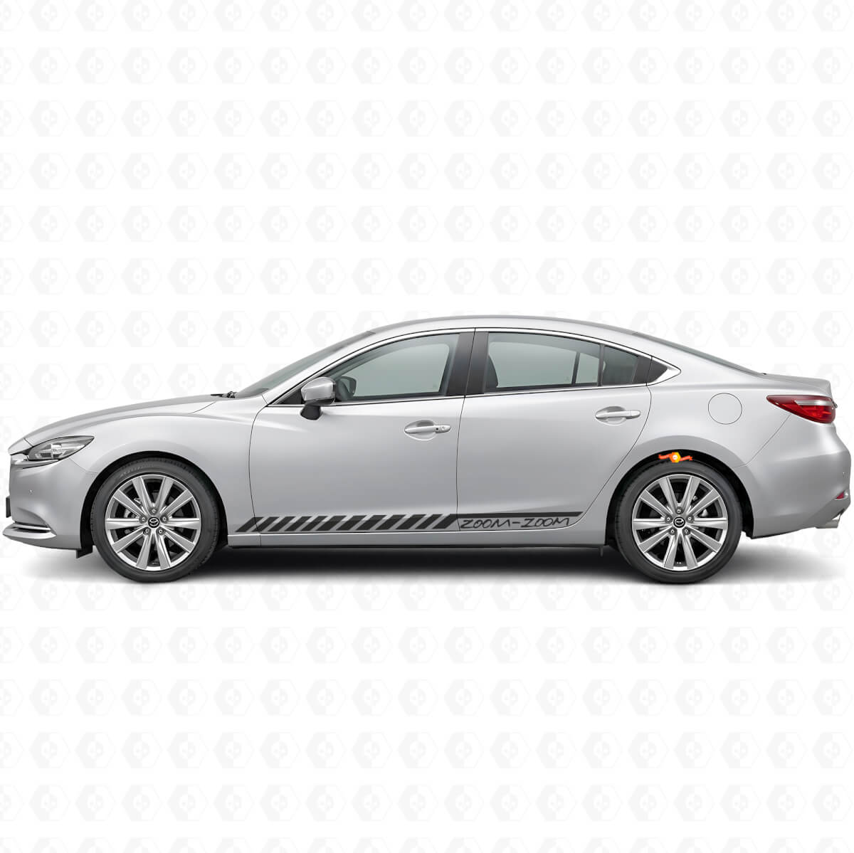 Zoom-Zoom strobostrips zij vinyl decal sticker voor Mazda Mazda6