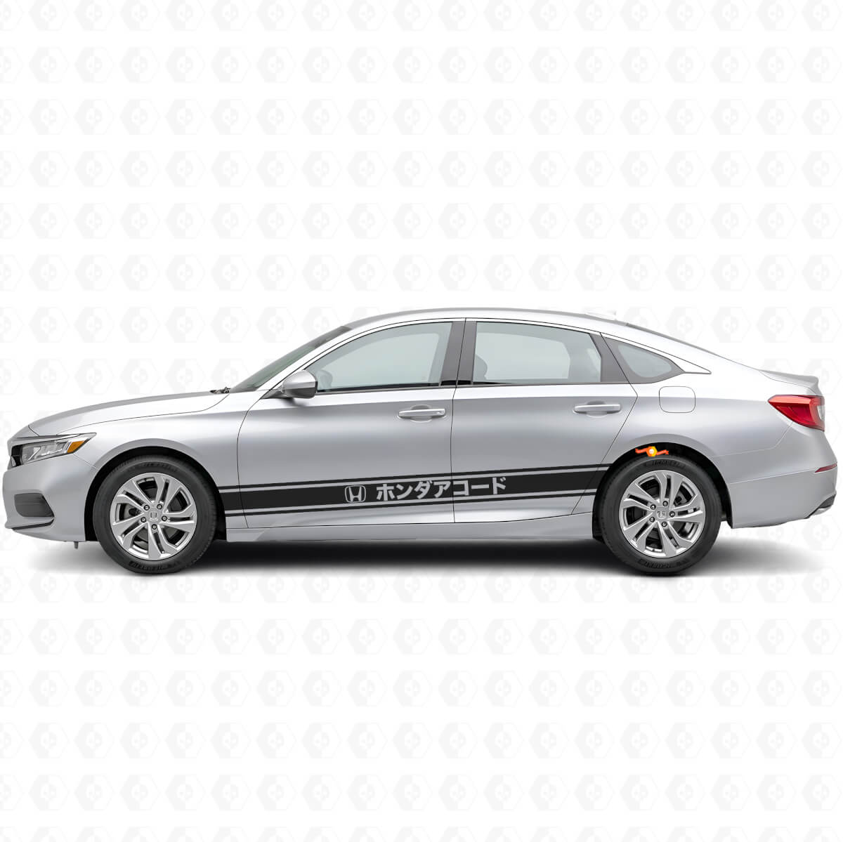 Japanse stijl race-strepen zijkant vinyl decal sticker voor Honda Accord