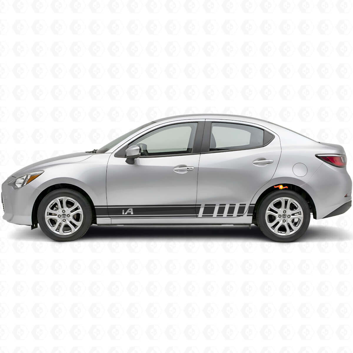 iA Zijkant Racing Strepen Vinyl Decal Kit voor Scion iA of Toyota Yaris iA
