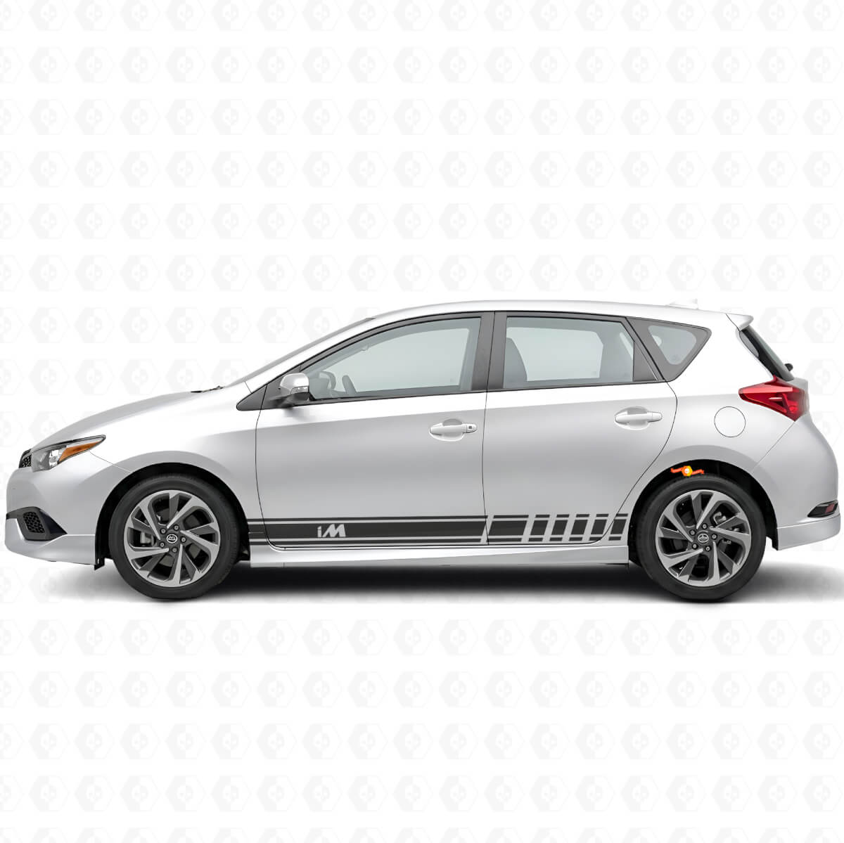 iM Symbool Strepen Zij Vinyl Decal Set voor Toyota Scion Auto's