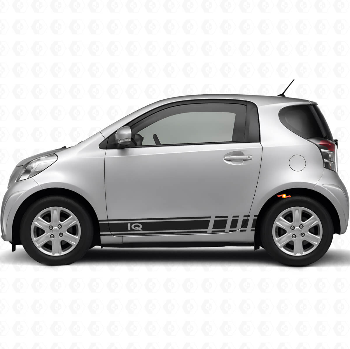 iQ Logo Racing Zijstripes Vinyl Decal Kit Auto voor Toyota iQ