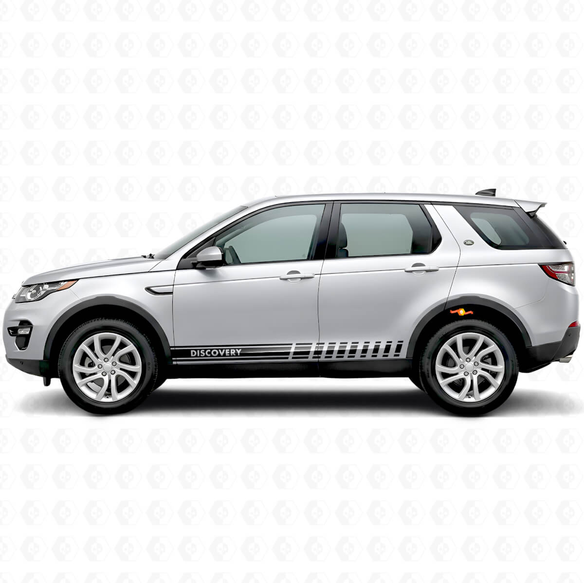 Accentstrepenzijvinylsticker voor Land Rover Discovery