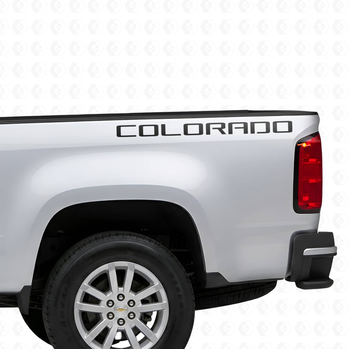 Colorado-lettering bedieningsvak vinyl decal sticker voor Chevrolet Colorado