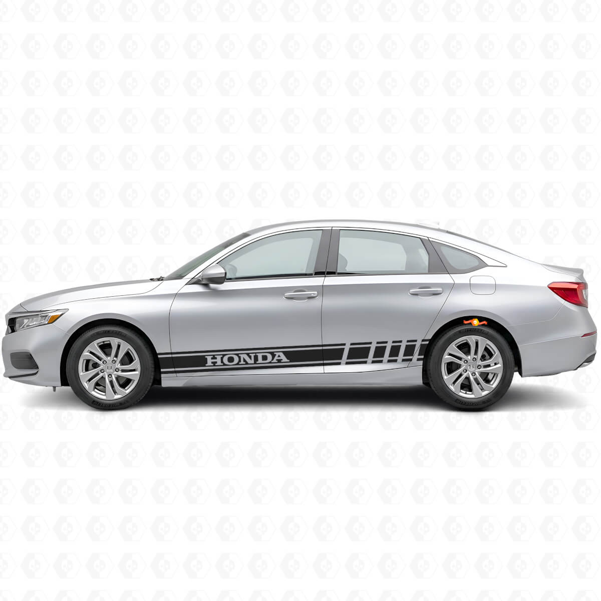 Getinte Racing Strepen Zij Vinyl Decal Sticker voor Honda Accord