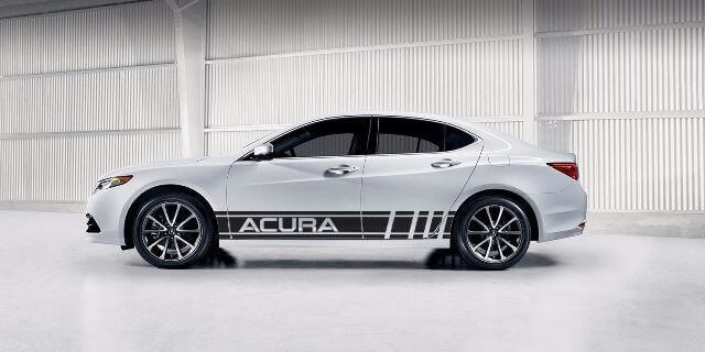 Acura Zijrace Strepen Vinyl Decal Set voor Acura ILX TLX RLX