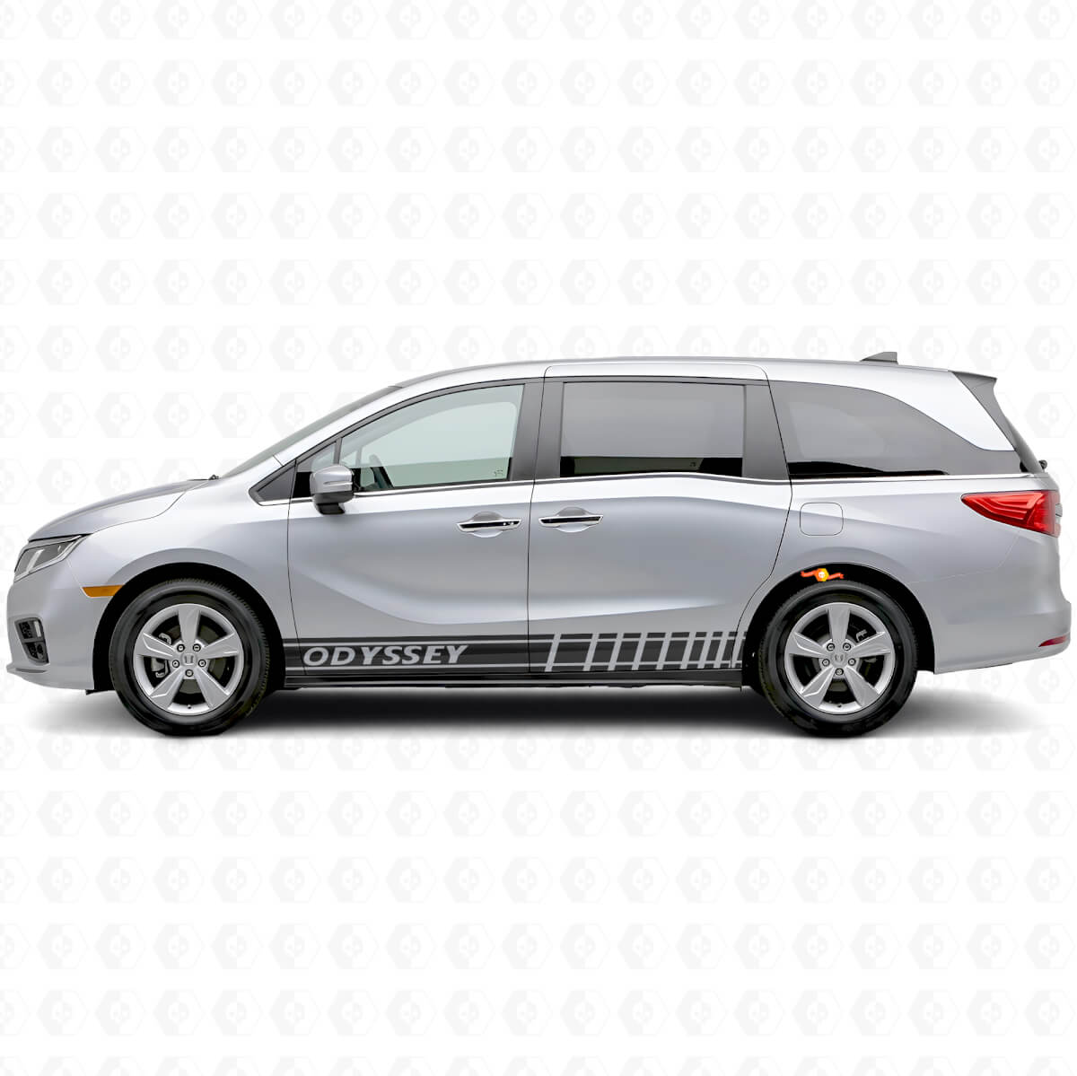 Racing-stijl strepen zij vinyl decal sticker voor Honda Odyssey 2018-2020