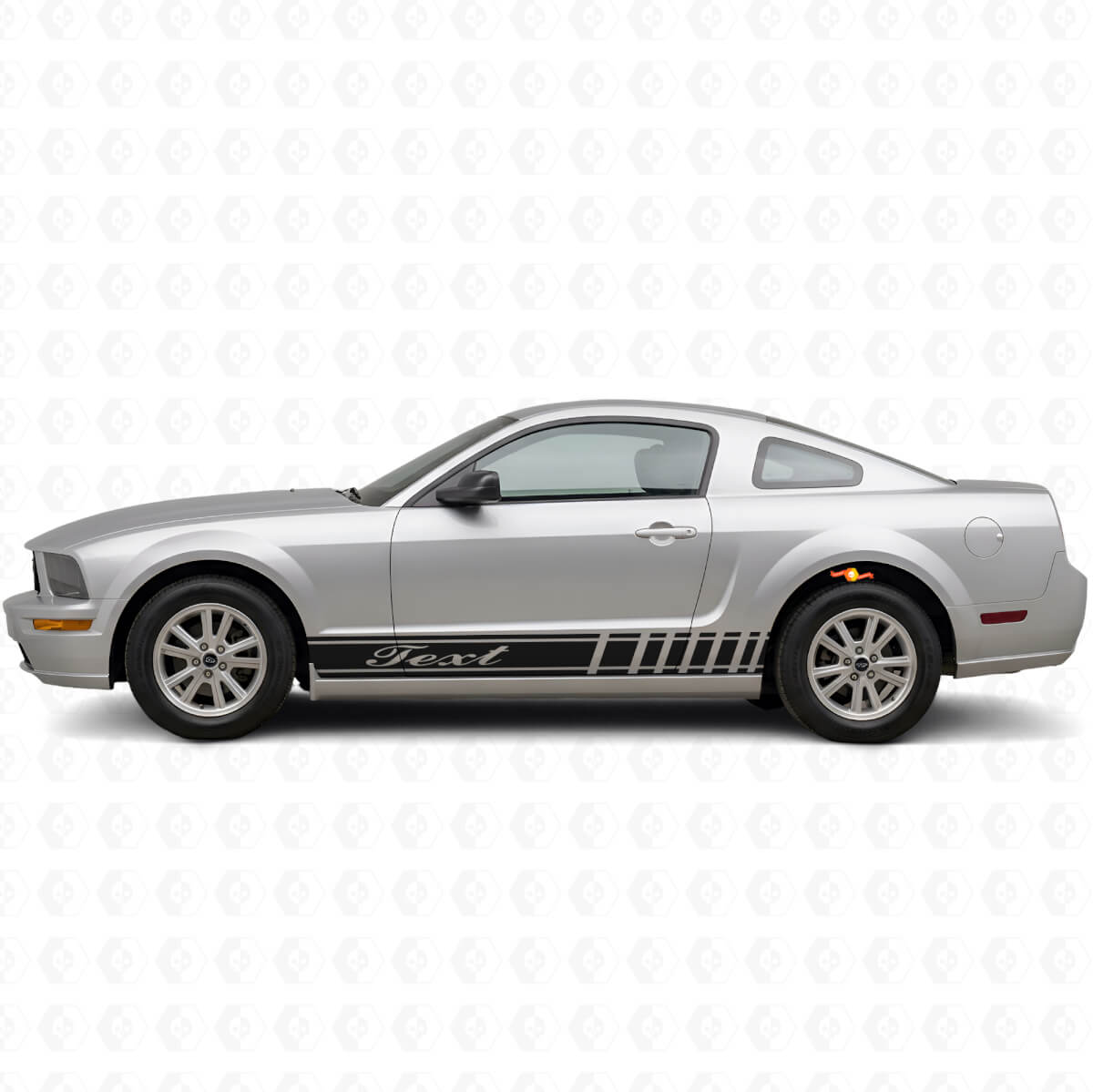 Racing Stijl Custom Strepen Zij Vinyl Decal Kit voor Musclecar Musclecarmodel