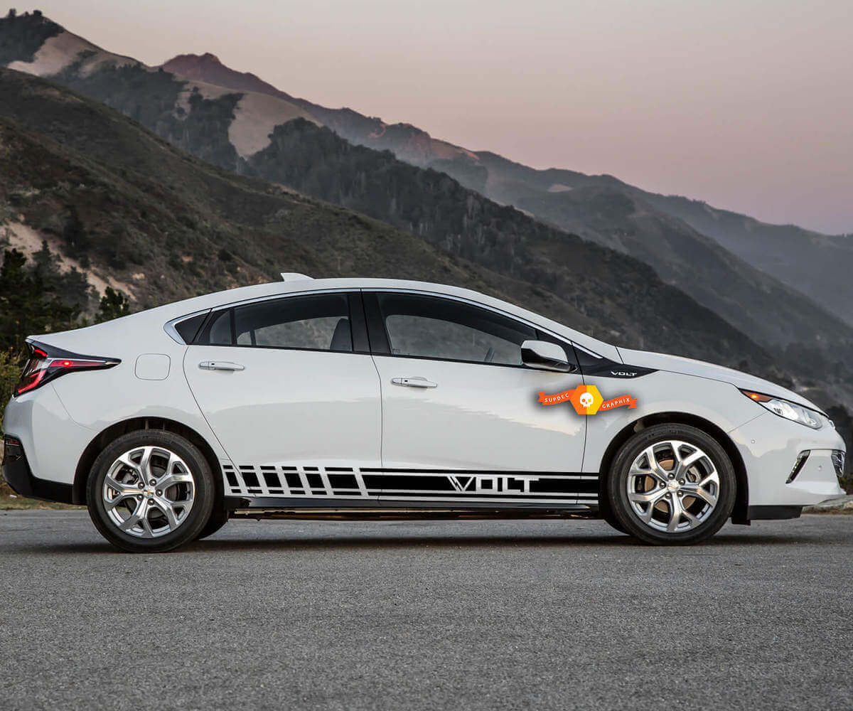 2X meerdere kleuren graphics Chevrolet Volt symbool autorace vinyl sticker
