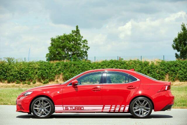 2X meerdere kleurenafbeeldingen IS Turbo-symbool Sport Car Racing Vinyl Decal Sticker