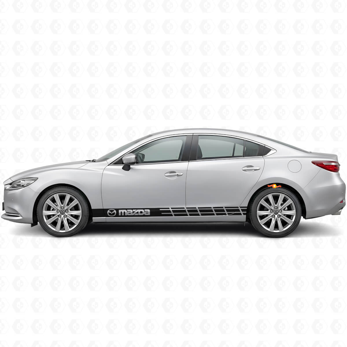 Geëtikte Strepen Zij Vinyl Decal Sticker voor Mazda Mazda3