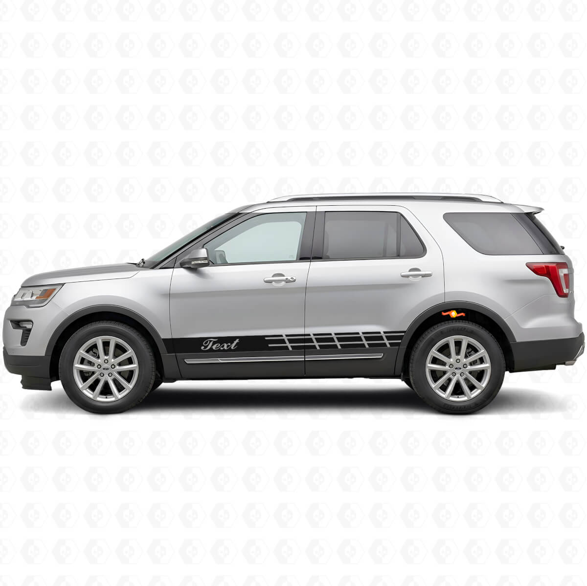 Aangepast Racing Zijstrepen Vinyl Decal Kit voor Musclecar Explorer Expedition