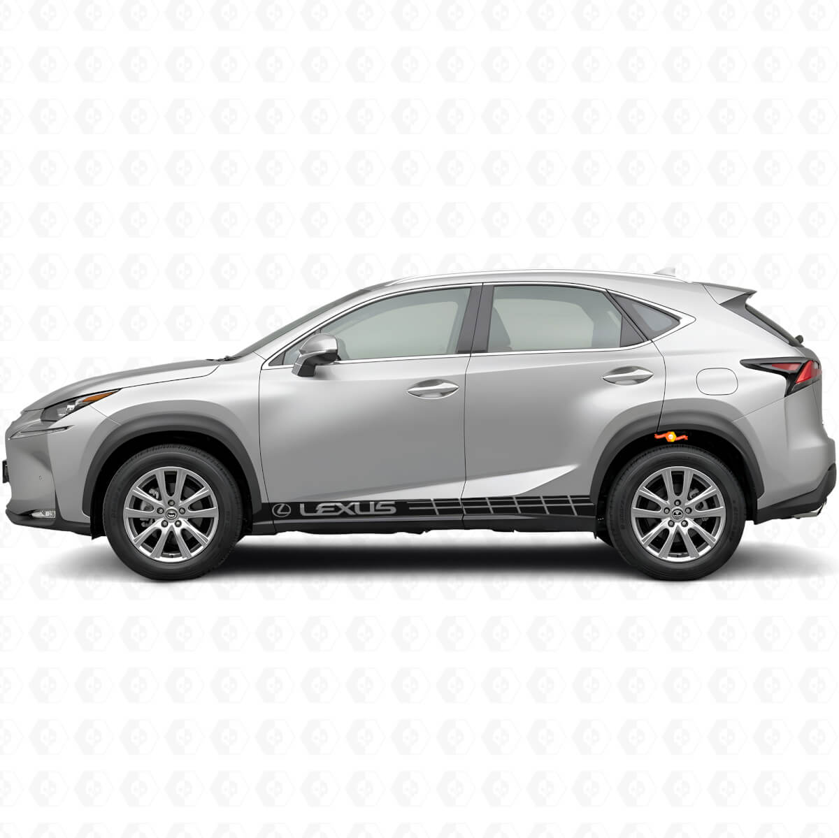 Racing Zijstrepen Vinyl Decal Kit voor Lexus NX 200t NX 300h