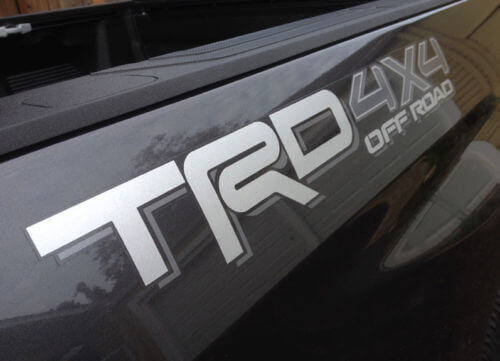 TRD 4x4 Off Road Stijl Zijvinyl Decal Set voor Toyota Tacoma Tundra 4Runner