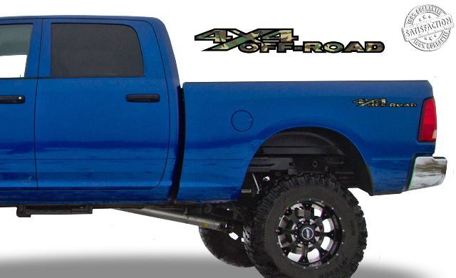 4x4 Off Road Forest Camo Nachtkastje Stickers Decals Past Dodge Ram 2010-17 1500 2500 3500
