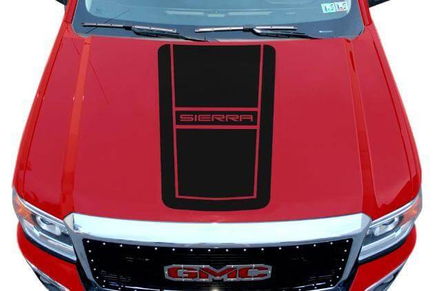Sierra Motorkap Vinyl Decal Wrap Kit Voor GMC Sierra 2014-2017