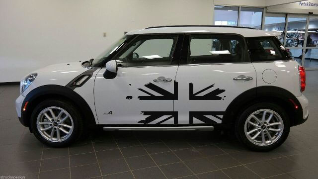 Britse vlag Britse Mini Cooper grafische sticker sticker noodlijdende vrachtwagen voertuig vinyl